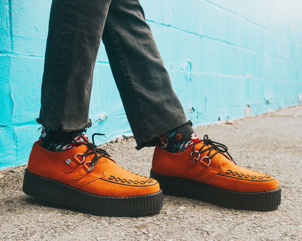 V9922 Burnt Orange Viva Mondo Creeper Orange T.U.K. Shoes