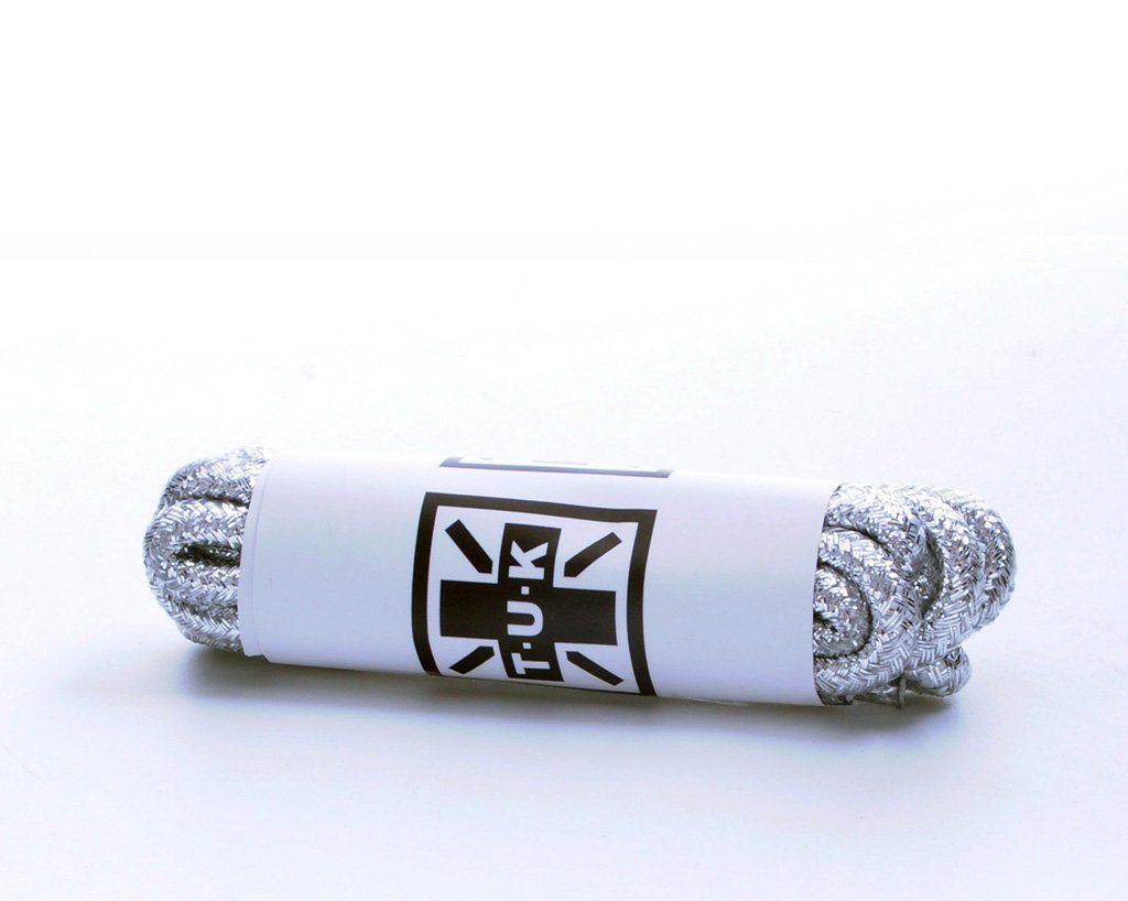 LC013-120SLV-OS 120 CM Silver Round Laces LC013-120SLV-OS T.U.K. Shoes