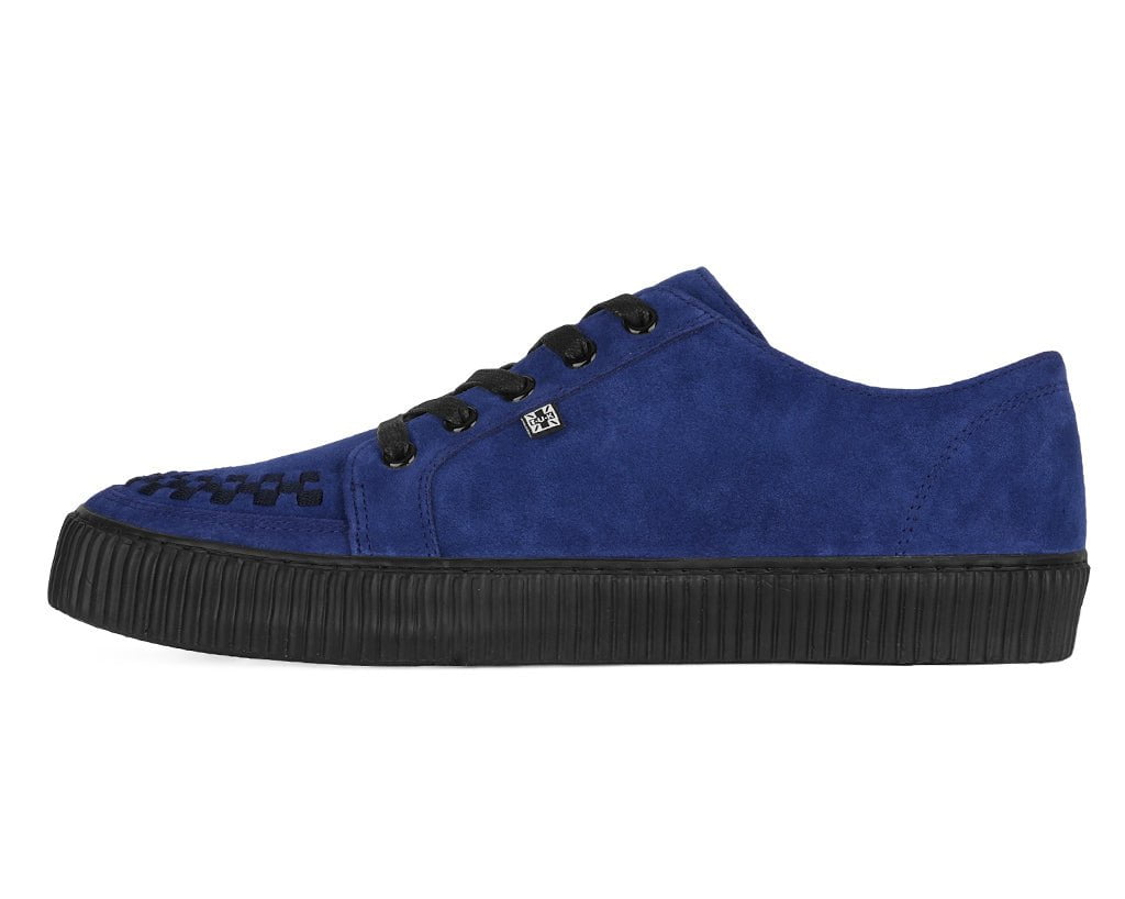 A3402 Navy Suede Lace-Up Creeper Sneaker Navy T.U.K. Shoes