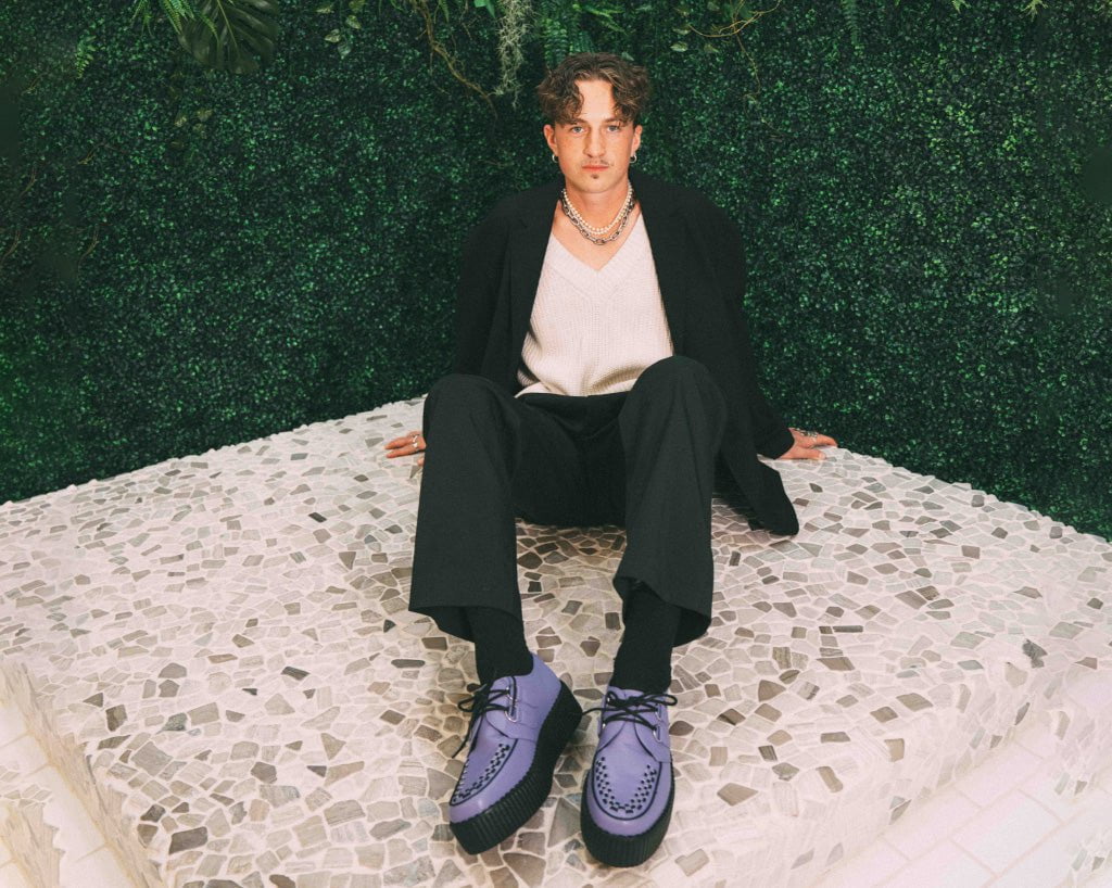 V3133 Violet TUKskin™ Viva Mondo Creeper Purple T.U.K. Shoes