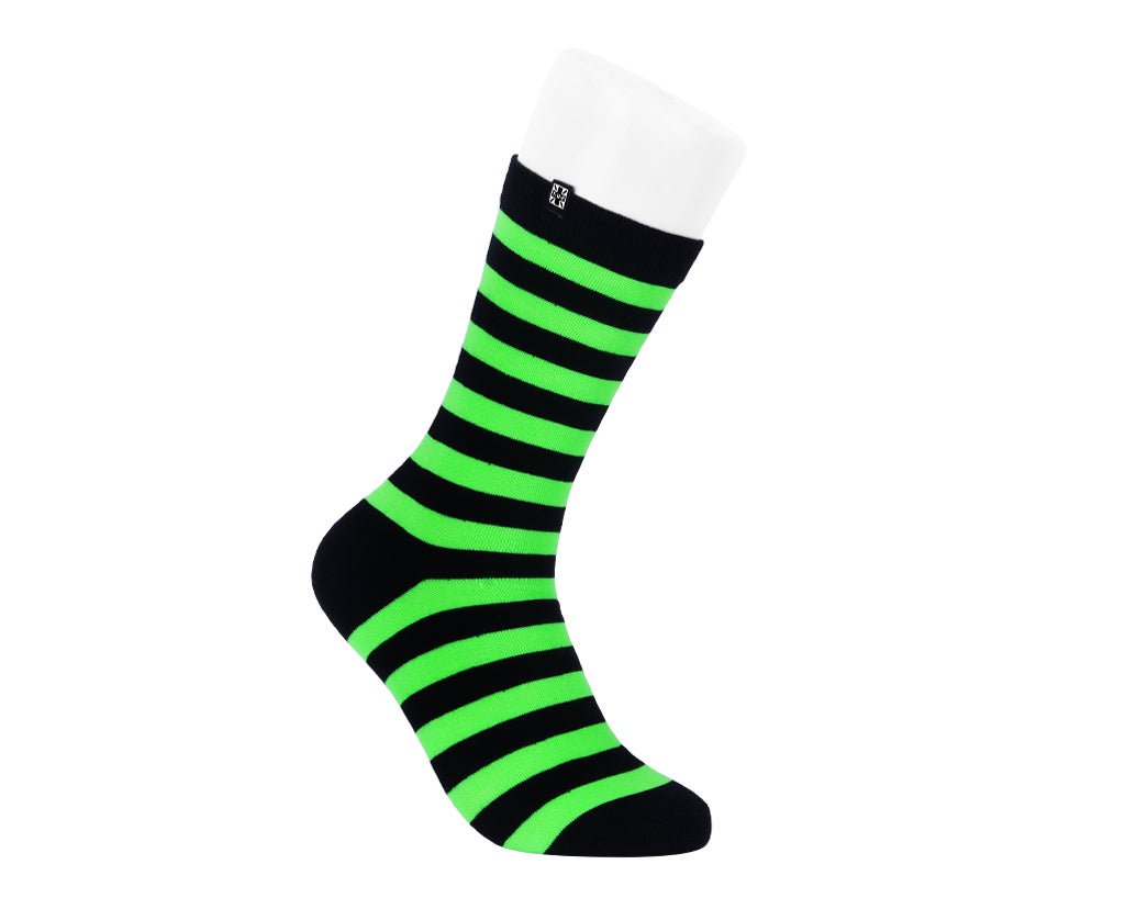 TSK1190 Black & Green T.U.K. Men's Stripe Sock TSK1190-OS T.U.K. Shoes