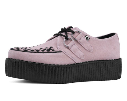 V3467 Misty Rose Suede Viva Mondo Creeper Pink T.U.K. Shoes