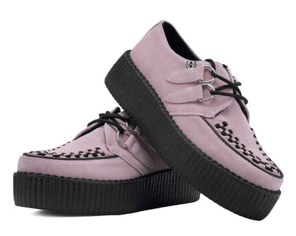 V3467 Misty Rose Suede Viva Mondo Creeper Pink T.U.K. Shoes