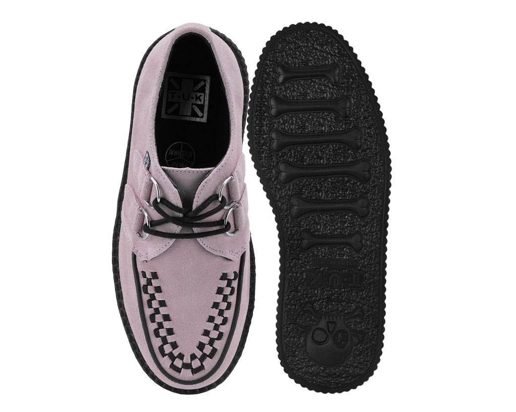 V3467 Misty Rose Suede Viva Mondo Creeper Pink T.U.K. Shoes
