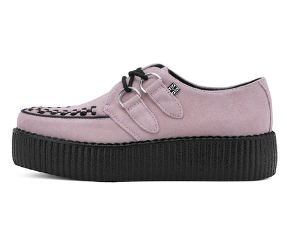 V3467 Misty Rose Suede Viva Mondo Creeper Pink T.U.K. Shoes
