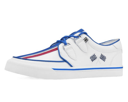 A3480 White TUKSkin Racing Creeper Sneaker White T.U.K. Shoes