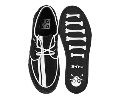 A3479 Black Suede Racing Creeper Sneaker Black T.U.K. Shoes