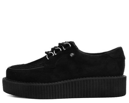 T2262 Black Faux Suede Anarchic Creeper Black T.U.K. Shoes