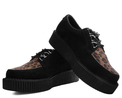T2263 Black & Leopard Anarchic Creeper Multi-Color T.U.K. Shoes