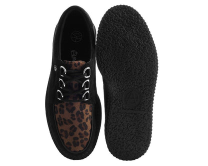 T2263 Black & Leopard Anarchic Creeper Multi-Color T.U.K. Shoes