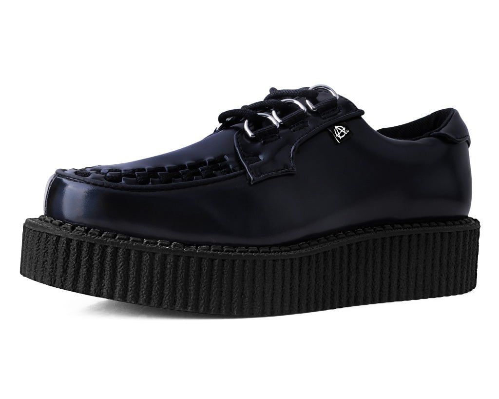 T2321 Black Oil Haze Anarchic Creeper Black T.U.K. Shoes