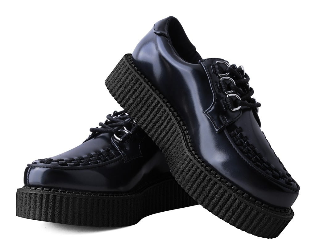 T2321 Black Oil Haze Anarchic Creeper Black T.U.K. Shoes