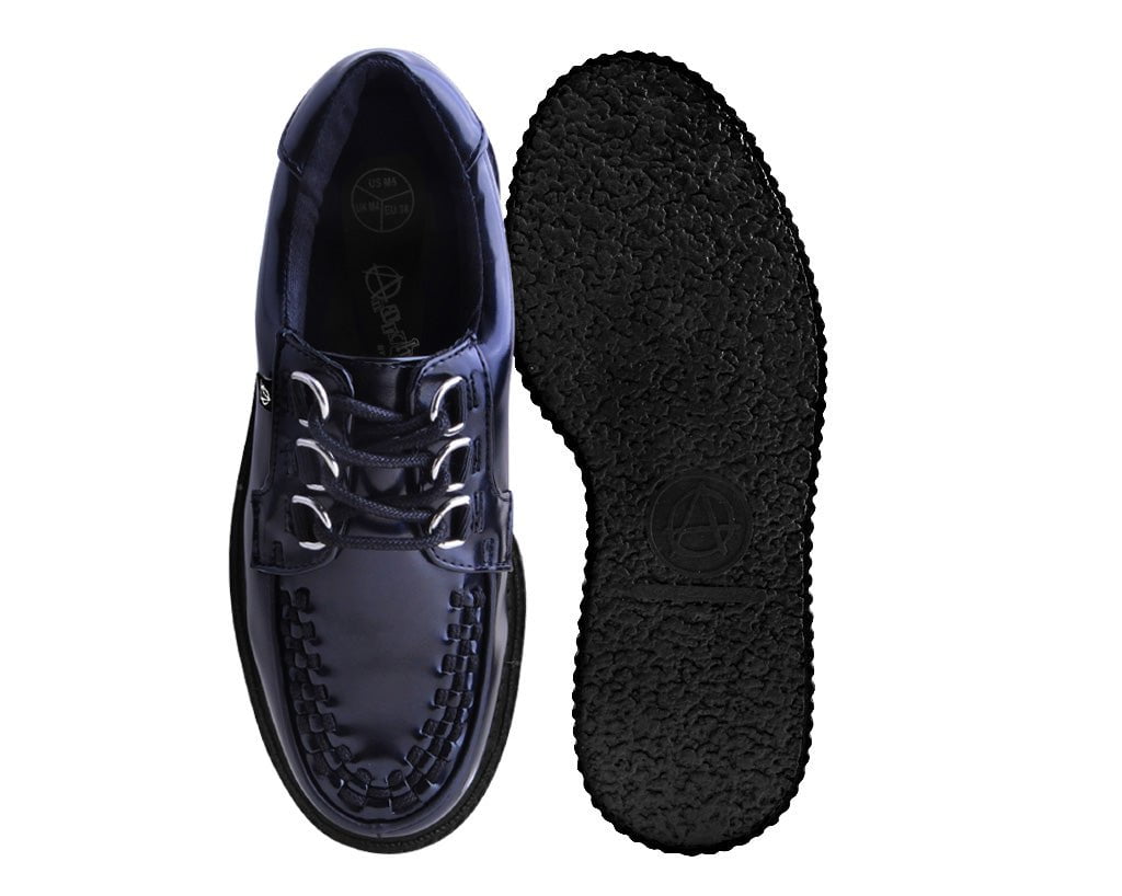 T2321 Black Oil Haze Anarchic Creeper Black T.U.K. Shoes