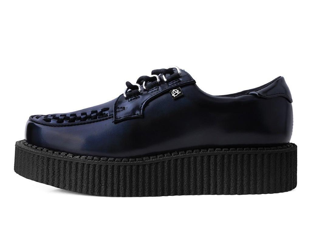 T2321 Black Oil Haze Anarchic Creeper Black T.U.K. Shoes