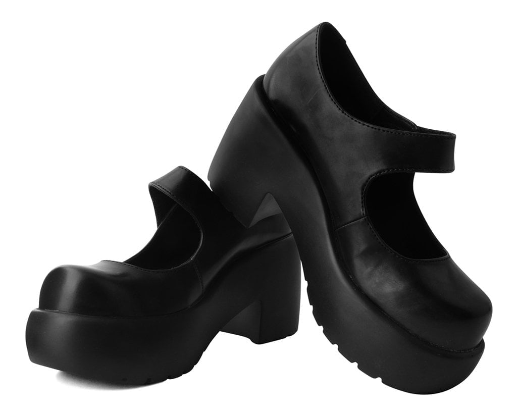 T2302L Black Bubble Anarchic Mary Jane Platform Black T.U.K. Shoes
