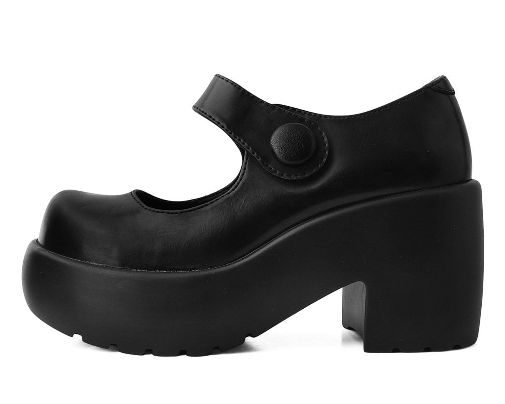 T2302L Black Bubble Anarchic Mary Jane Platform Black T.U.K. Shoes