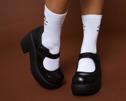 T2302L Black Bubble Anarchic Mary Jane Platform Black T.U.K. Shoes