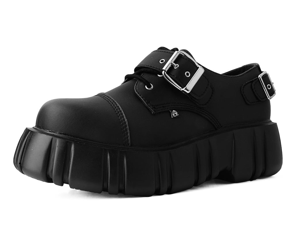 T2324 Black TUKskin™ 2-Buckle Anarchic Airship Gibson Black T.U.K. Shoes