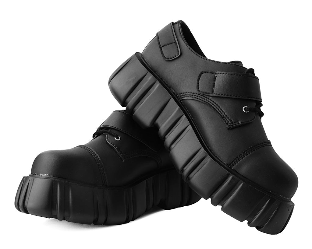 T2324 Black TUKskin™ 2-Buckle Anarchic Airship Gibson Black T.U.K. Shoes