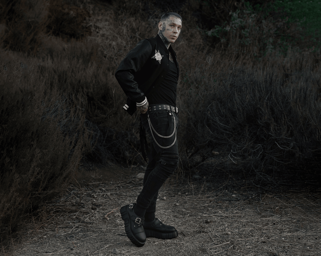 T2324 Black TUKskin™ 2-Buckle Anarchic Airship Gibson Black T.U.K. Shoes