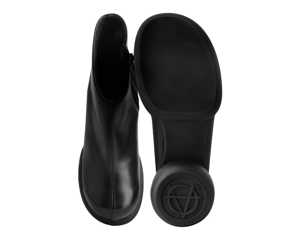 T2317L Black Burnished Bubble II Anarchic Zip Boot Black T.U.K. Shoes