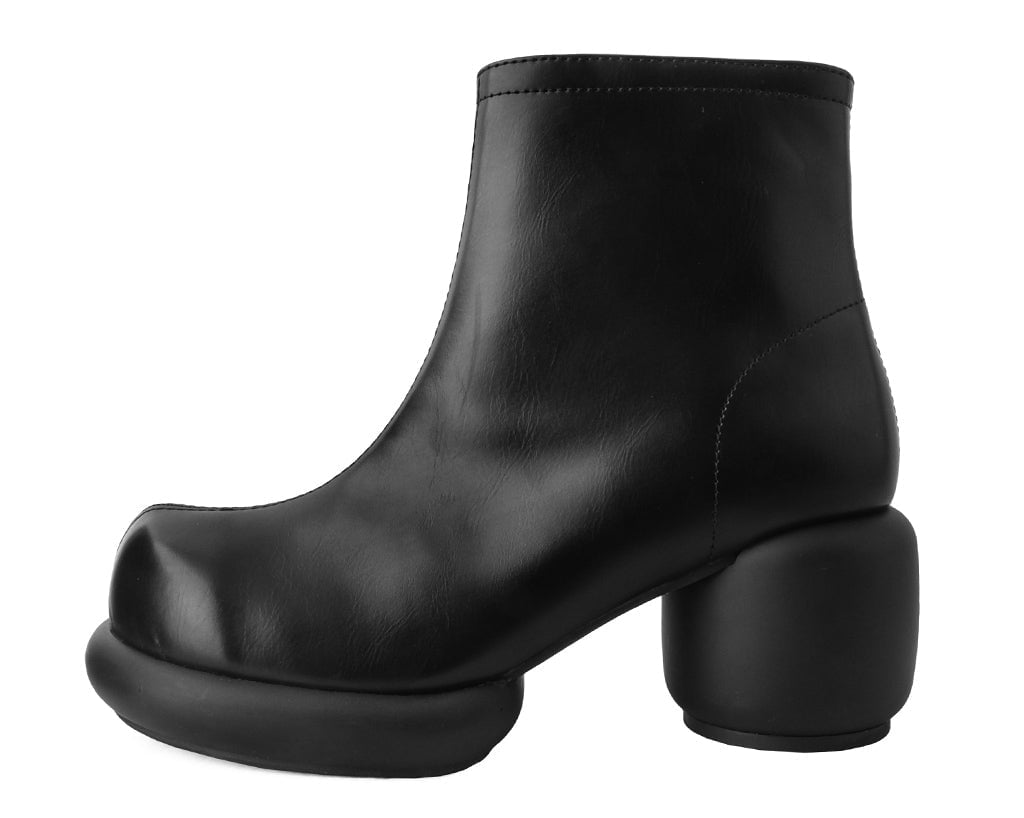 T2317L Black Burnished Bubble II Anarchic Zip Boot Black T.U.K. Shoes