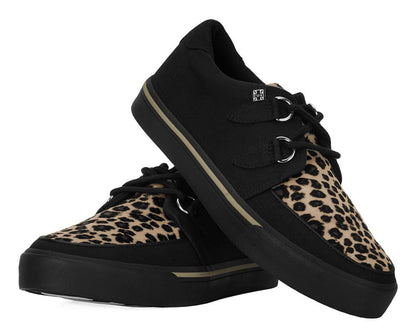 A9181 Black & Leopard Vegan Sneaker Leopard T.U.K. Shoes