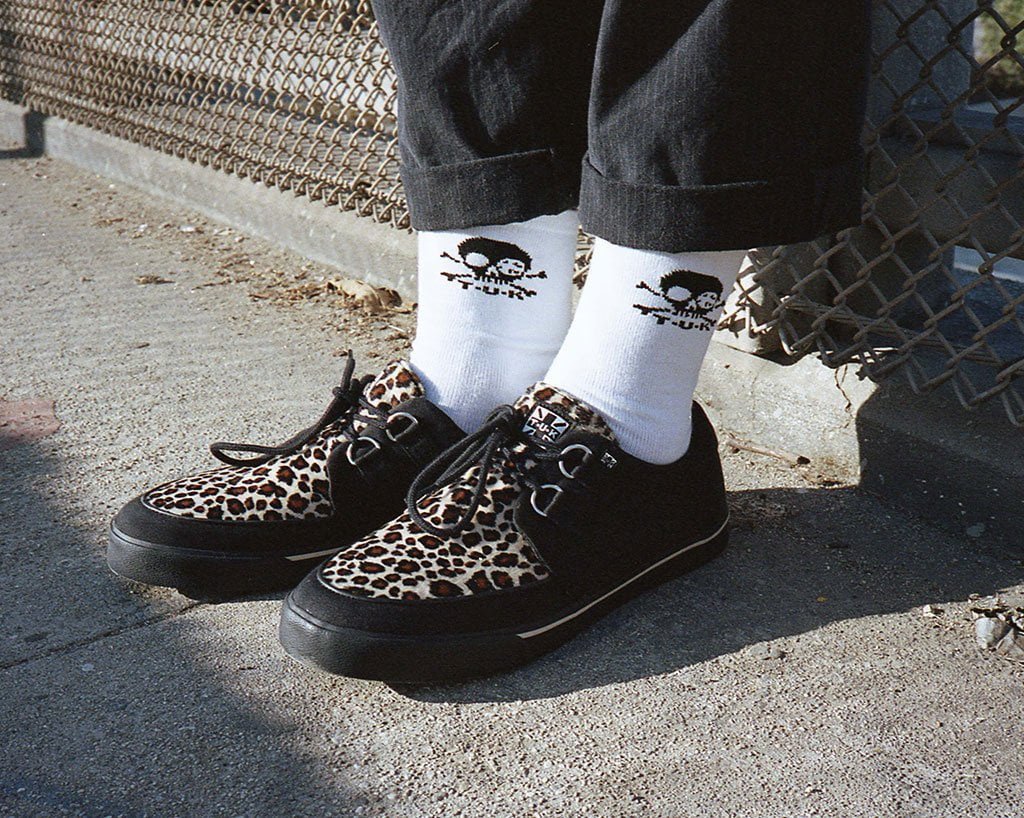A9181 Black & Leopard Vegan Sneaker Leopard T.U.K. Shoes