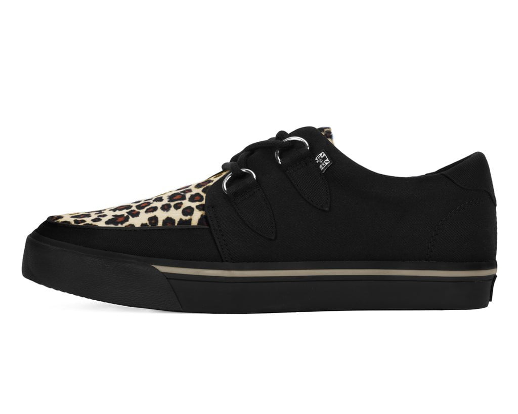 A9181 Black & Leopard Vegan Sneaker Leopard T.U.K. Shoes