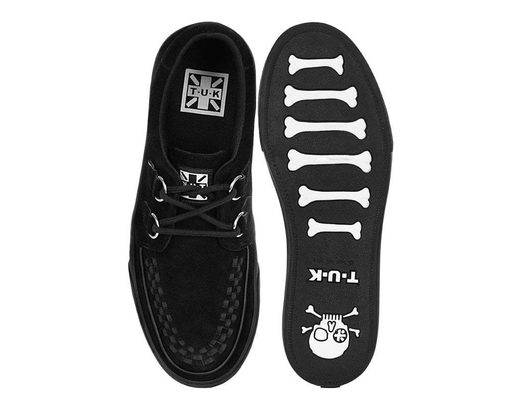 A9178 Black Suede D-Ring Sneaker Black T.U.K. Shoes