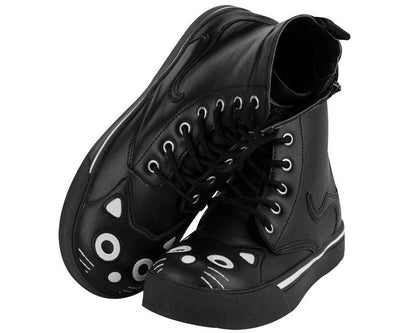 A6570L Black Kitty Sneaker Boot Black T.U.K. Shoes