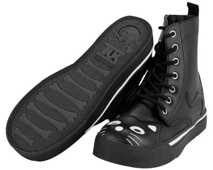 A6570L Black Kitty Sneaker Boot Black T.U.K. Shoes