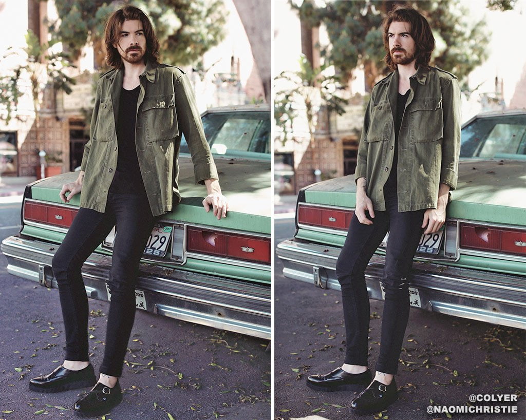 A8520 Pointed Buckle Creepers Black T.U.K. Shoes
