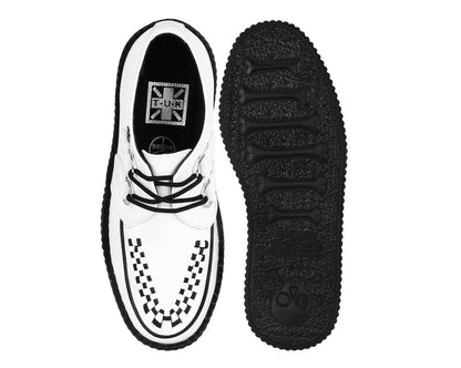 V6803 White Leather Viva Mondo Creeper White T.U.K. Shoes