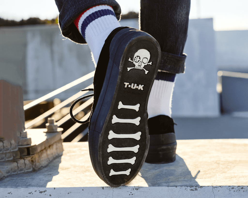 A3136 Black Suede Platform Creeper Sneaker Black T.U.K. Shoes