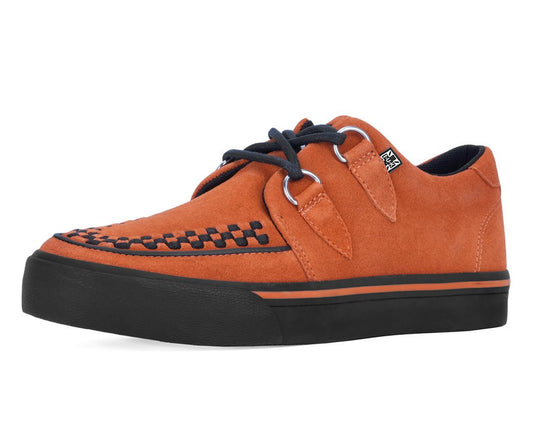A9852 Burnt Orange Suede 2-Ring VLK Sneaker Orange T.U.K. Shoes