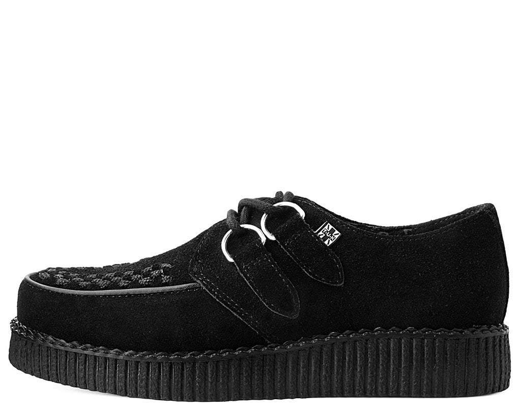 F7270 Black Suede Viva Low Creeper Black T.U.K. Shoes