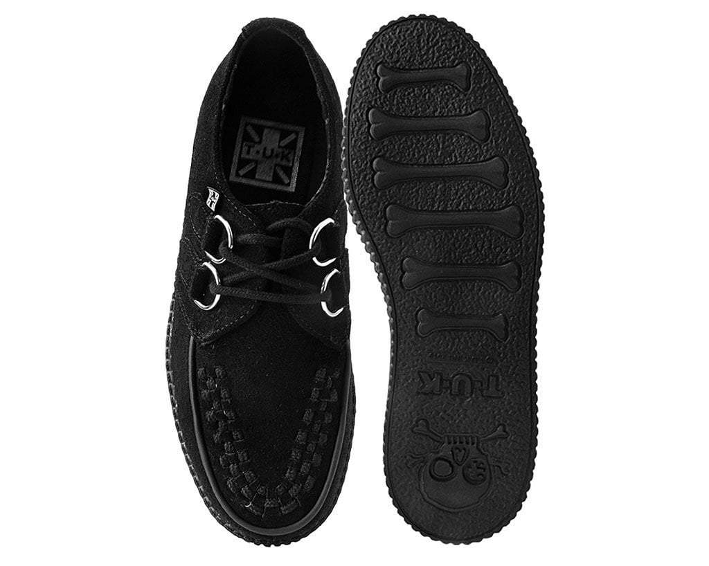 F7270 Black Suede Viva Low Creeper Black T.U.K. Shoes