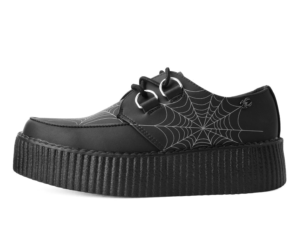 V9745 Black Glow Spiderweb Viva Mondo Creeper Black T.U.K. Shoes