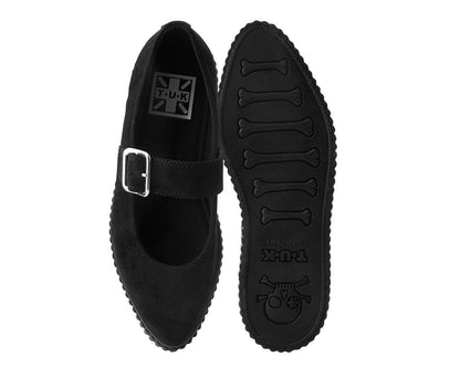 A9677L Black Pointed EZC Mary Jane Black T.U.K. Shoes