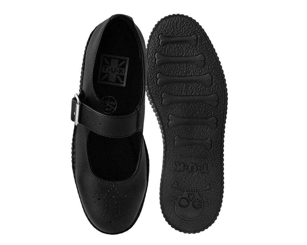 Black TUKskin™ Viva Low Mary Jane Black T.U.K. Shoes