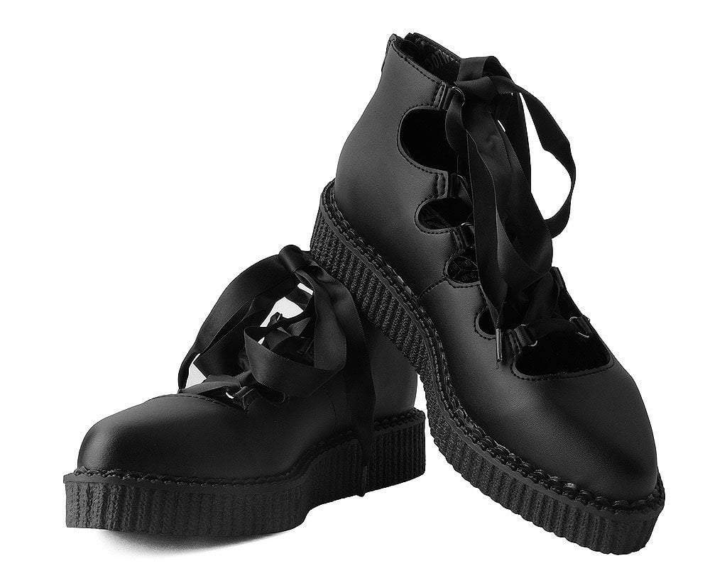 A9768L Black TUKskin™ 5-Loop Ribbon Mary Jane Black T.U.K. Shoes