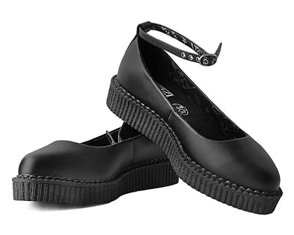 A9729L Black TUKskin™ Ballet Creeper Black T.U.K. Shoes