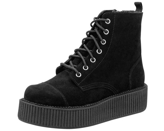 A8642L Black Suede Viva Mondo Boots  T.U.K. Shoes