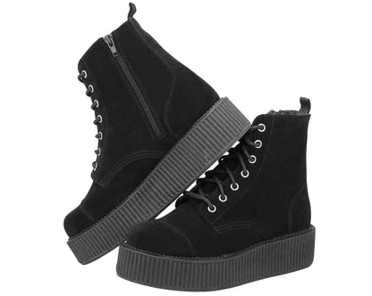 A8642L Black Suede Viva Mondo Boots  T.U.K. Shoes