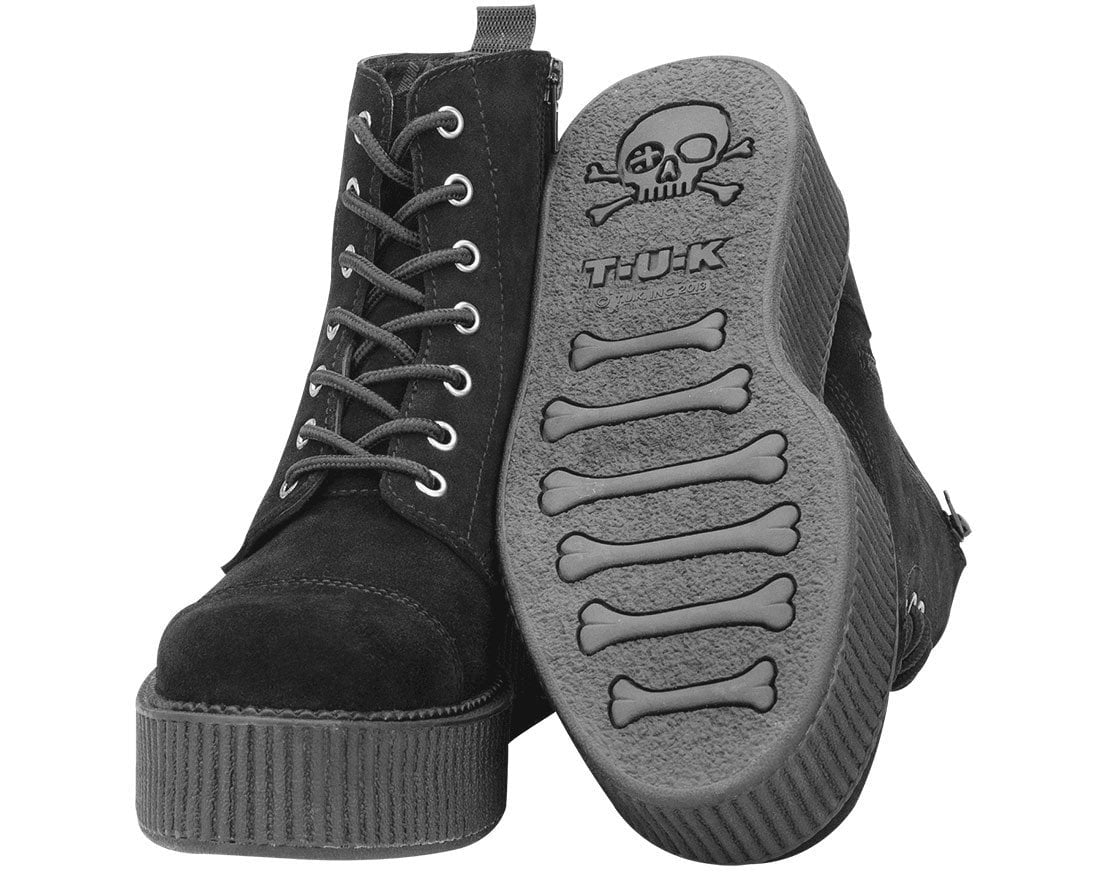 A8642L Black Suede Viva Mondo Boots  T.U.K. Shoes