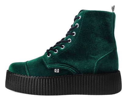 V9759L Green Velvet 7-Eye Viva Mondo Boot Green T.U.K. Shoes