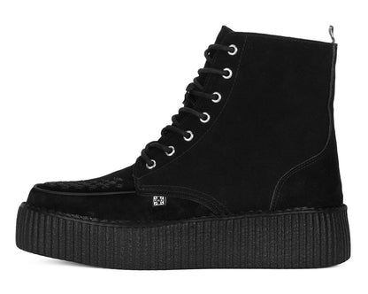 V3332 Black Suede Interlace Viva Mondo Boot Black T.U.K. Shoes
