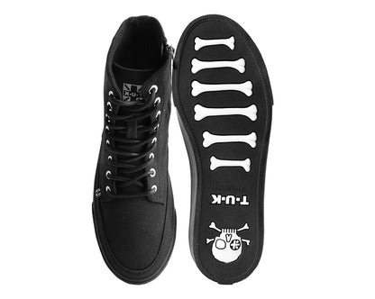A3093 Black Canvas 8-Eye Sneaker Boot Black T.U.K. Shoes
