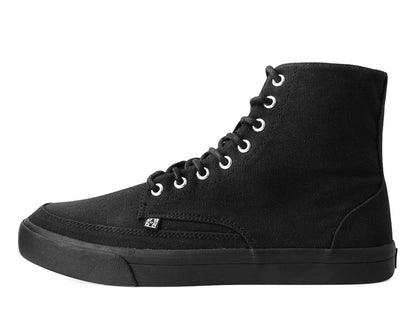 A3093 Black Canvas 8-Eye Sneaker Boot Black T.U.K. Shoes